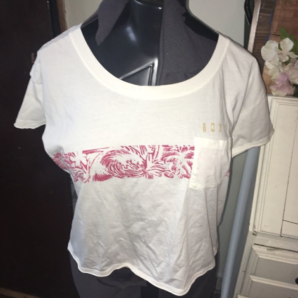 Roxy surfer/skater waves M cropped T-shirt